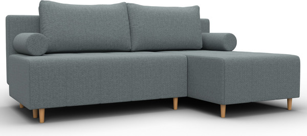 Изображение товара Диван угловой Лига Диванов Лига-102 универсальный / 134797 (рогожка амур 07 серый)