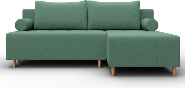 Изображение товара Диван угловой Лига Диванов Лига-102 универсальный / 134799 (рогожка амур 11 зеленый)