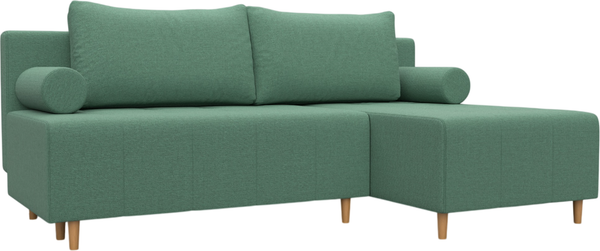 Изображение товара Диван угловой Лига Диванов Лига-102 универсальный / 134799 (рогожка амур 11 зеленый)