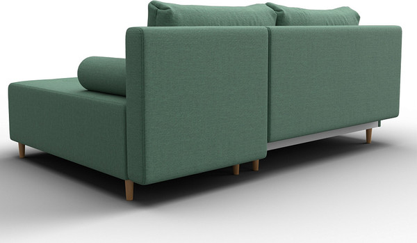 Изображение товара Диван угловой Лига Диванов Лига-102 универсальный / 134799 (рогожка амур 11 зеленый)