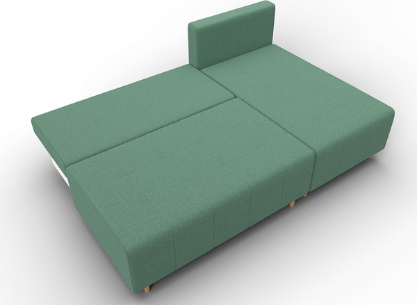 Изображение товара Диван угловой Лига Диванов Лига-102 универсальный / 134799 (рогожка амур 11 зеленый)