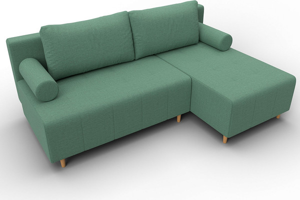 Изображение товара Диван угловой Лига Диванов Лига-102 универсальный / 134799 (рогожка амур 11 зеленый)