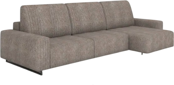 Изображение товара Диван угловой LAGOMA Селкеа ШП 1000 + 1000 + оттоманка правый (Elle Russo/черный муар)