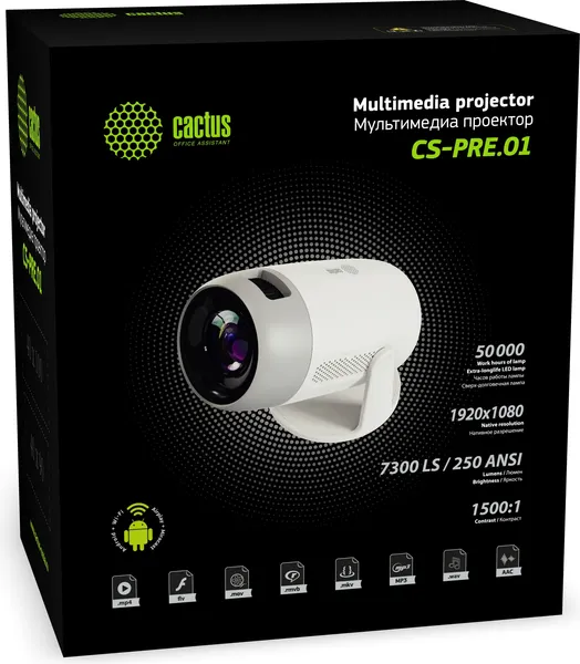 Изображение товара Проектор Cactus CS-PRE.01B.WUXGA-A