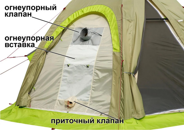 Изображение товара Палатка ЛОТОС 5УТ Шторм (оливковый)