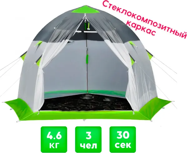 Изображение товара Палатка ЛОТОС 3 Эко 2023 / 17040 (салатовый)