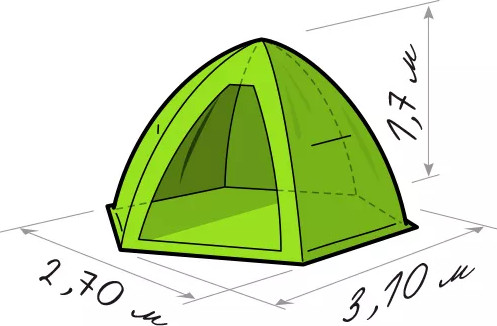 Изображение товара Палатка ЛОТОС 4 / 17023 (оранжевый)