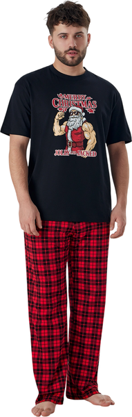 Изображение товара Комплект домашней одежды Mark Formelle 591039 (р.96-86-170/176, черный/черная клетка на красном)