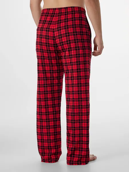 Изображение товара Комплект домашней одежды Mark Formelle 591039 (р.96-86-170/176, черный/черная клетка на красном)