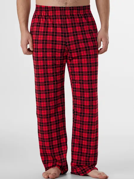 Изображение товара Комплект домашней одежды Mark Formelle 591039 (р.100-90-182/188, черный/черная клетка на красном)