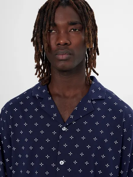 Изображение товара Комплект домашней одежды Mark Formelle 591041 (р.104-94-182/188, узор на темно-синем)