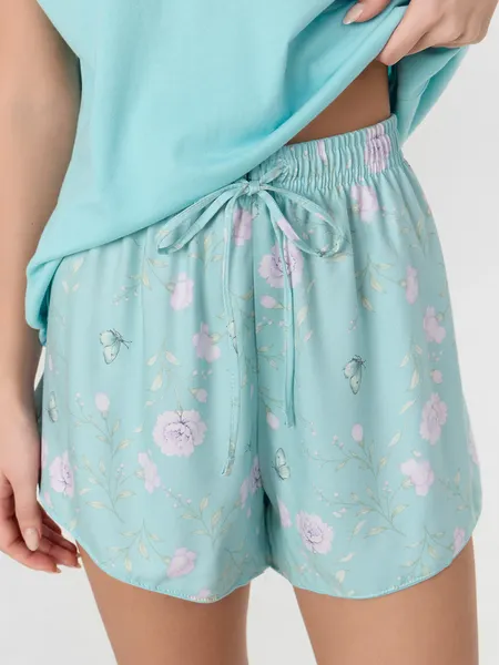 Изображение товара Пижама Mark Formelle 592544 (р.164/170-104-110, мятный/цветы на мятном)