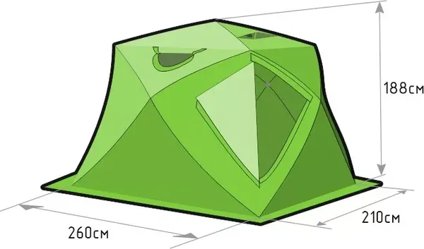 Изображение товара Палатка ЛОТОС Куб 4 Компакт / 17057