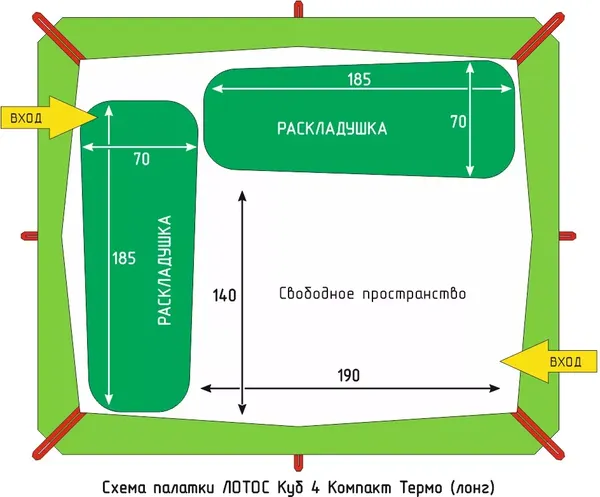 Изображение товара Палатка ЛОТОС Куб 4 Компакт Термо 2024 / 17096