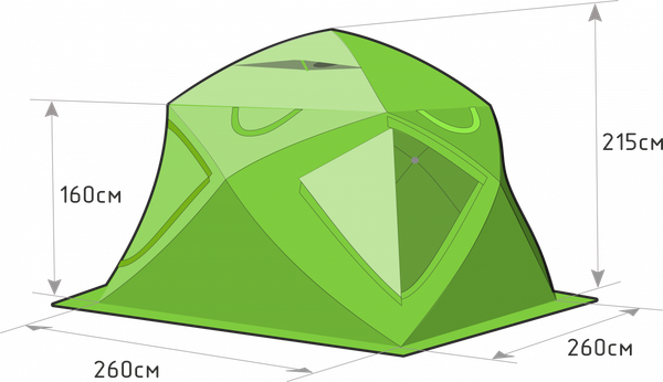 Изображение товара Палатка ЛОТОС КубоЗонт 4 Компакт Термо 2024 / 17094
