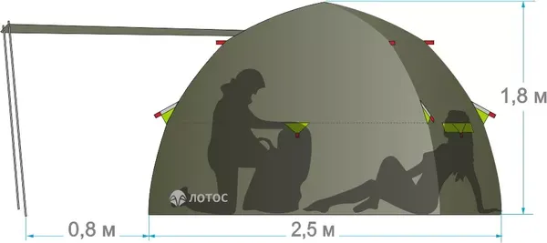 Изображение товара Палатка ЛОТОС 3 Саммер 2023 / 19026
