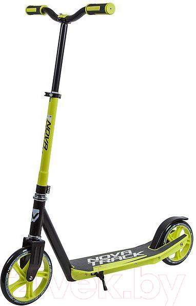 Изображение товара Самокат городской Novatrack Polis 200PNF.POLIS.GN9 (черный/зеленый)