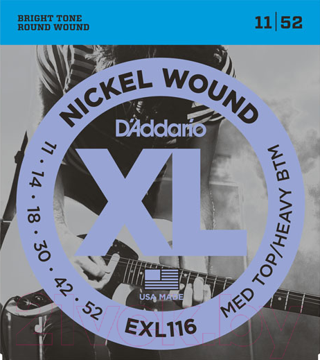 Изображение товара Струны для электрогитары D'Addario EXL-116