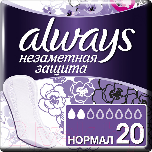 Изображение товара Прокладки ежедневные Always Незаметная защита нормал (20шт)