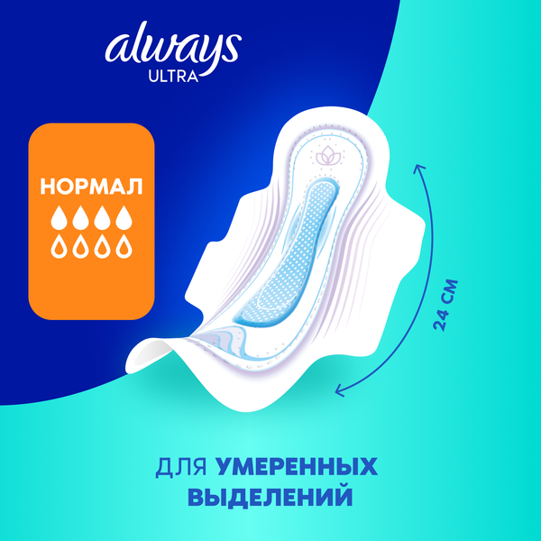 Изображение товара Прокладки гигиенические Always Ultra Normal (20шт, ароматизированные)
