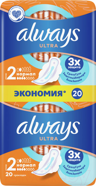 Изображение товара Прокладки гигиенические Always Ultra Normal (20шт, ароматизированные)