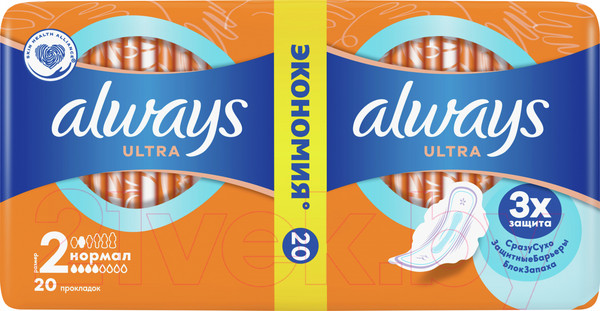Изображение товара Прокладки гигиенические Always Ultra Normal (20шт, ароматизированные)