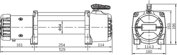 Изображение товара Лебедка электрическая T-MAX MuscleLift EW9500 (синтетический трос)