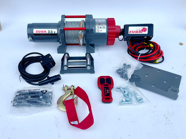 Изображение товара Лебедка электрическая Zubr EWT3500A (стальной трос)