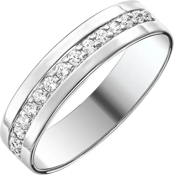 Изображение товара Кольцо из серебра 7 КАРАТ П1217-022С (р.17.5, с фианитами)