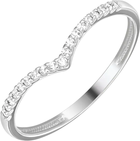 Изображение товара Кольцо из серебра 7 КАРАТ П1217-017С (р.17, с фианитами)