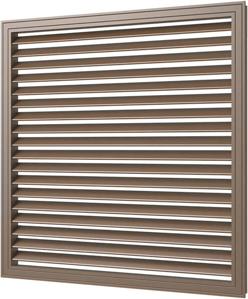 Изображение товара Решетка вентиляционная Viento ПВХ 600x600 (дуб)