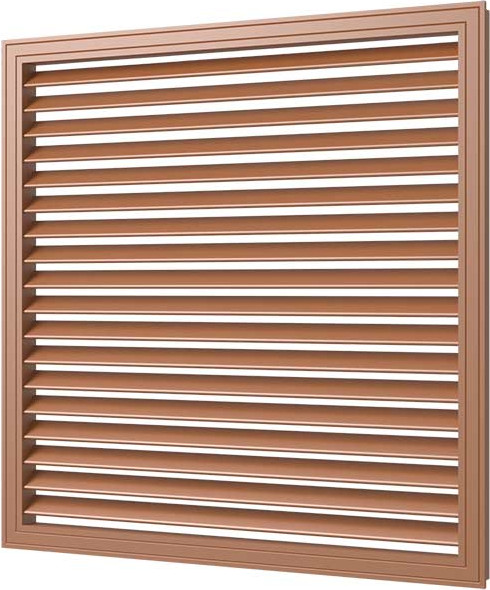 Изображение товара Решетка вентиляционная Viento ПВХ 600x600 (вишня)