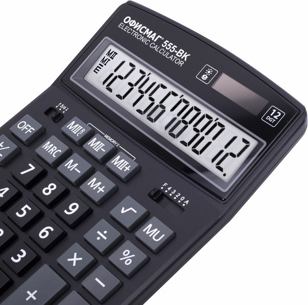 Изображение товара Калькулятор Офисмаг 271729 (черный)