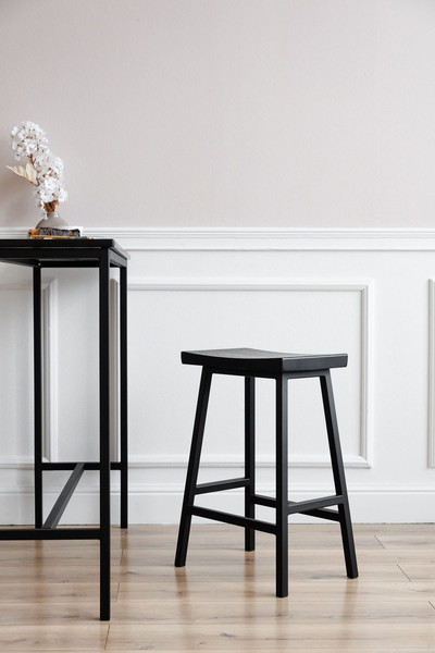 Изображение товара Табурет барный Stal-Massiv Kyoto-65 (черный/черный)