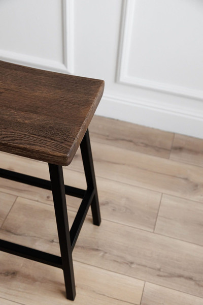 Изображение товара Табурет барный Stal-Massiv Kyoto-65 (мореный/черный)