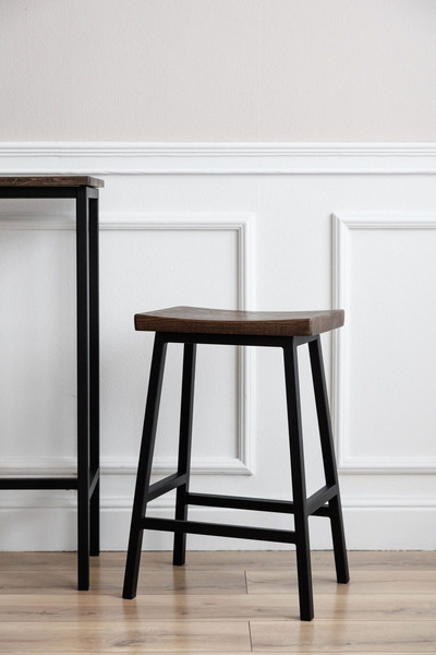 Изображение товара Табурет барный Stal-Massiv Kyoto-65 (мореный/черный)