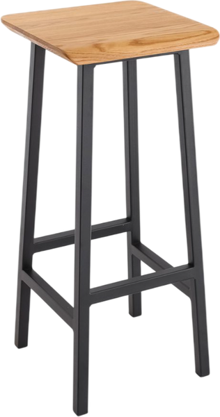 Изображение товара Табурет барный Stal-Massiv Urban-76 (натуральный/черный)