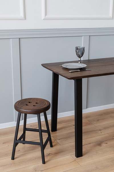 Изображение товара Барный стол Stal-Massiv UTab-72 (мореный/черный)