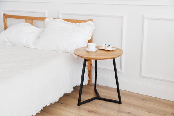 Изображение товара Журнальный столик Stal-Massiv UTab-53 (натуральный/черный)