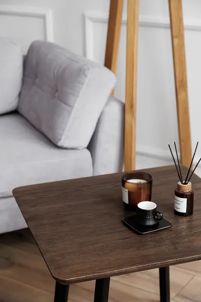 Изображение товара Журнальный столик Stal-Massiv SMK-50 (мореный/черный)