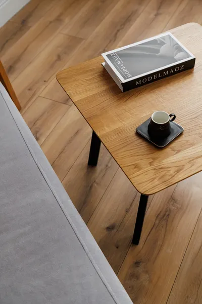 Изображение товара Журнальный столик Stal-Massiv SMK-50 (натуральный/черный)