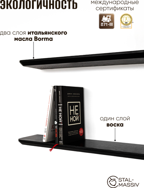 Изображение товара Полка Stal-Massiv Urbans 17100 (черный)