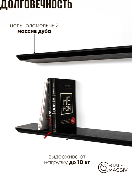 Изображение товара Полка Stal-Massiv Urbans 1780 (черный)
