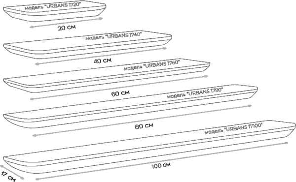 Изображение товара Полка Stal-Massiv Urbans 1720 (натуральный)