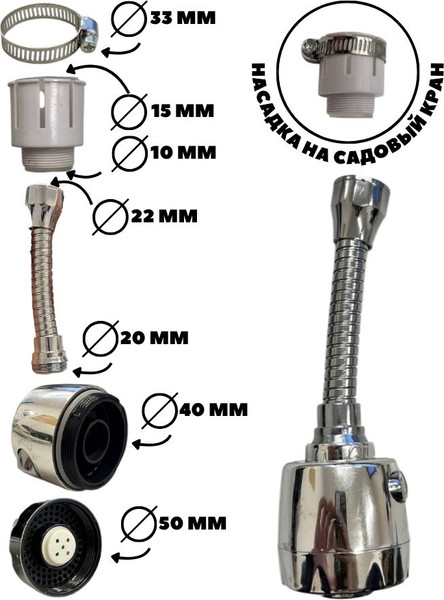 Изображение товара Аэратор для смесителя MONAMI QQH25-17