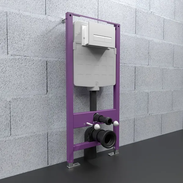 Изображение товара Унитаз подвесной с инсталляцией Triton Pro Tornado Verso TR-VO-1832 + Pro EVO815N + Pro EVO (с сиденьем, с кнопкой, белый, матовый)