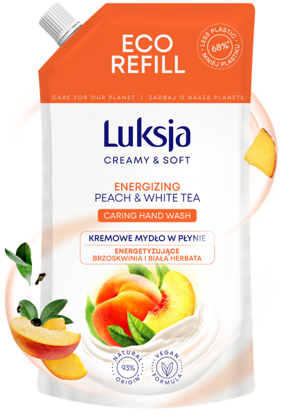 Изображение товара Мыло жидкое Luksja Персик и белый чай (400мл)
