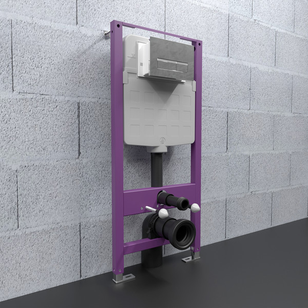 Изображение товара Инсталляция для унитаза Triton Pro EVO815N + Pro EVO (с кнопкой, хром)