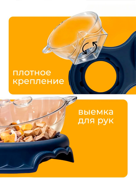 Изображение товара Набор мисок для животных Classmark 38x15x23 (темно-синий)