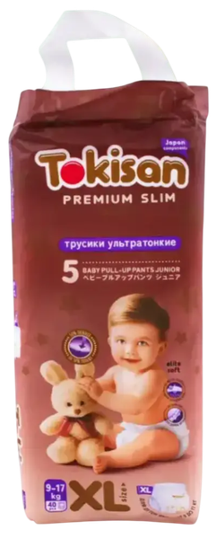Изображение товара Подгузники-трусики детские Tokisan Premium 5XL (40шт)